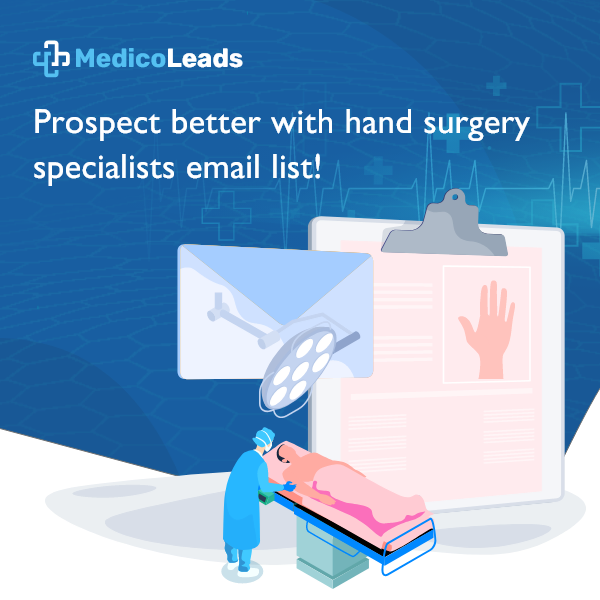 Hand surgery specialists email list