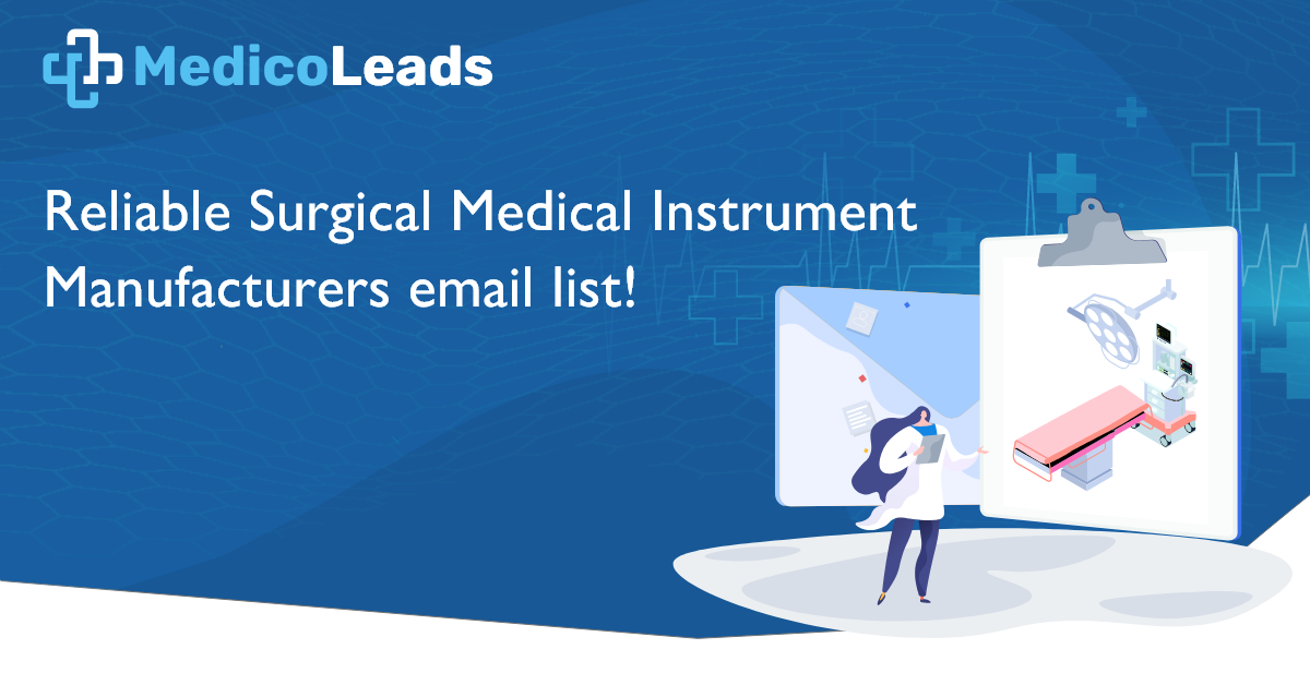 Surgical Medical Instrument Manufacturers Email List in USA