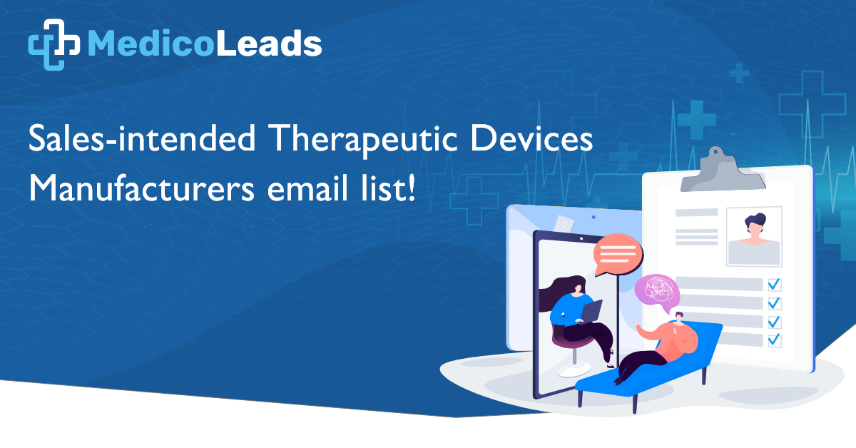 Therapeutic Devices Manufacturers Email List in USA