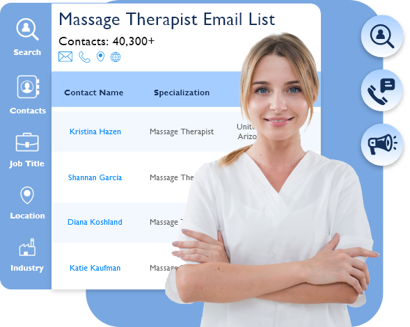 Massage Therapist Email List