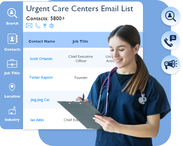 Urgent Care Centers Email List