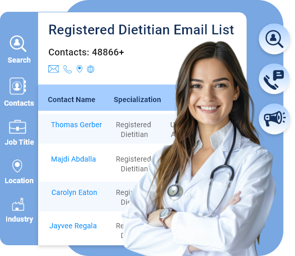 Registered Dietitian Email List