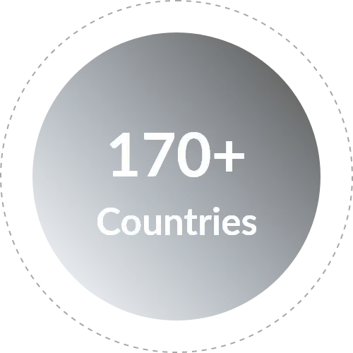 170+ Countries