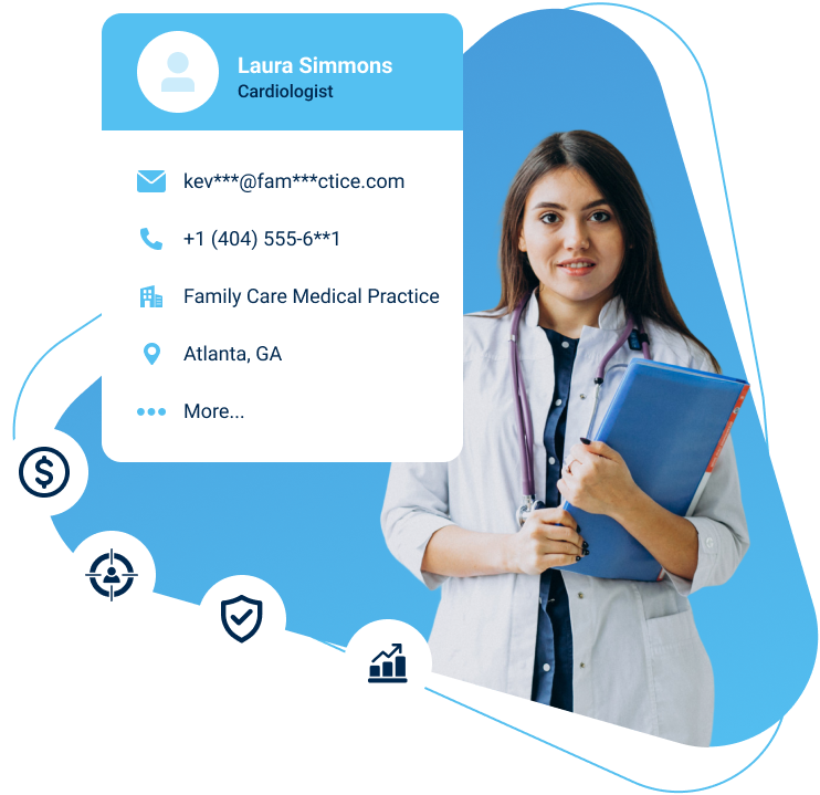 Accurate healthcare email list including hospitals, clinics, and medical professionals for targeted email outreach.
