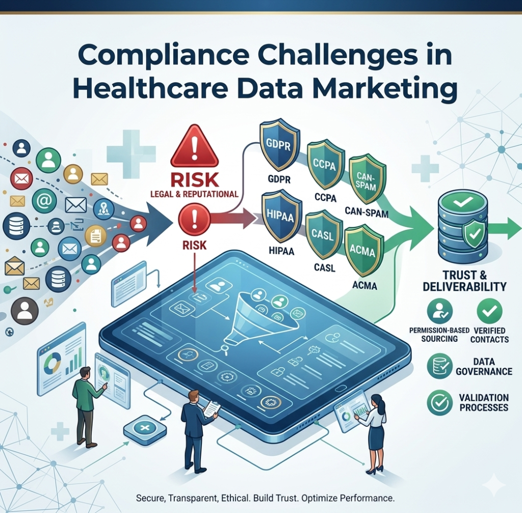 Compliance Challenges in Healthcare Data Marketing ​
